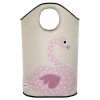 3 Sprouts Canvas Storage Laundry Hamper Swan